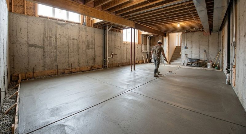 Basement Concrete Installation in Nashville, TN