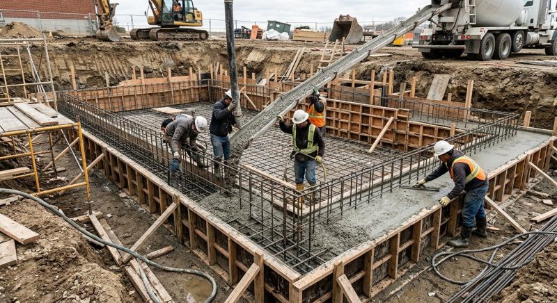 Basement Concrete Pouring in Lebanon, TN