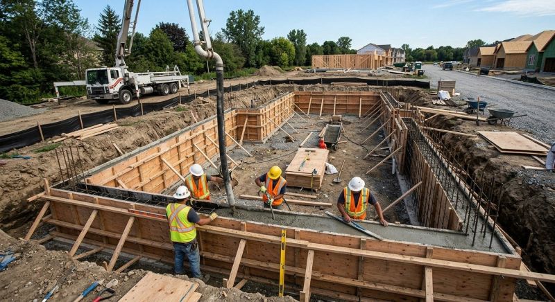 Concrete Foundation Installation in Madison, TN