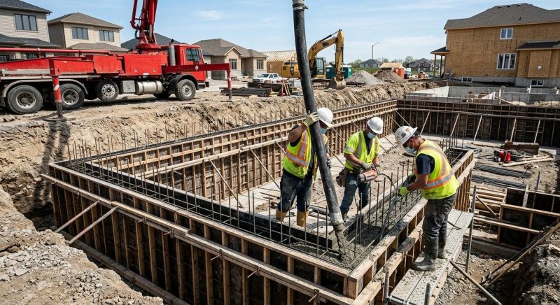 Foundation Wall Pouring in La Vergne, TN